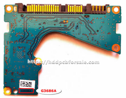 2.5" SATA 1TB Toshiba MQ02ABF100 PCB G3686A - Image 2